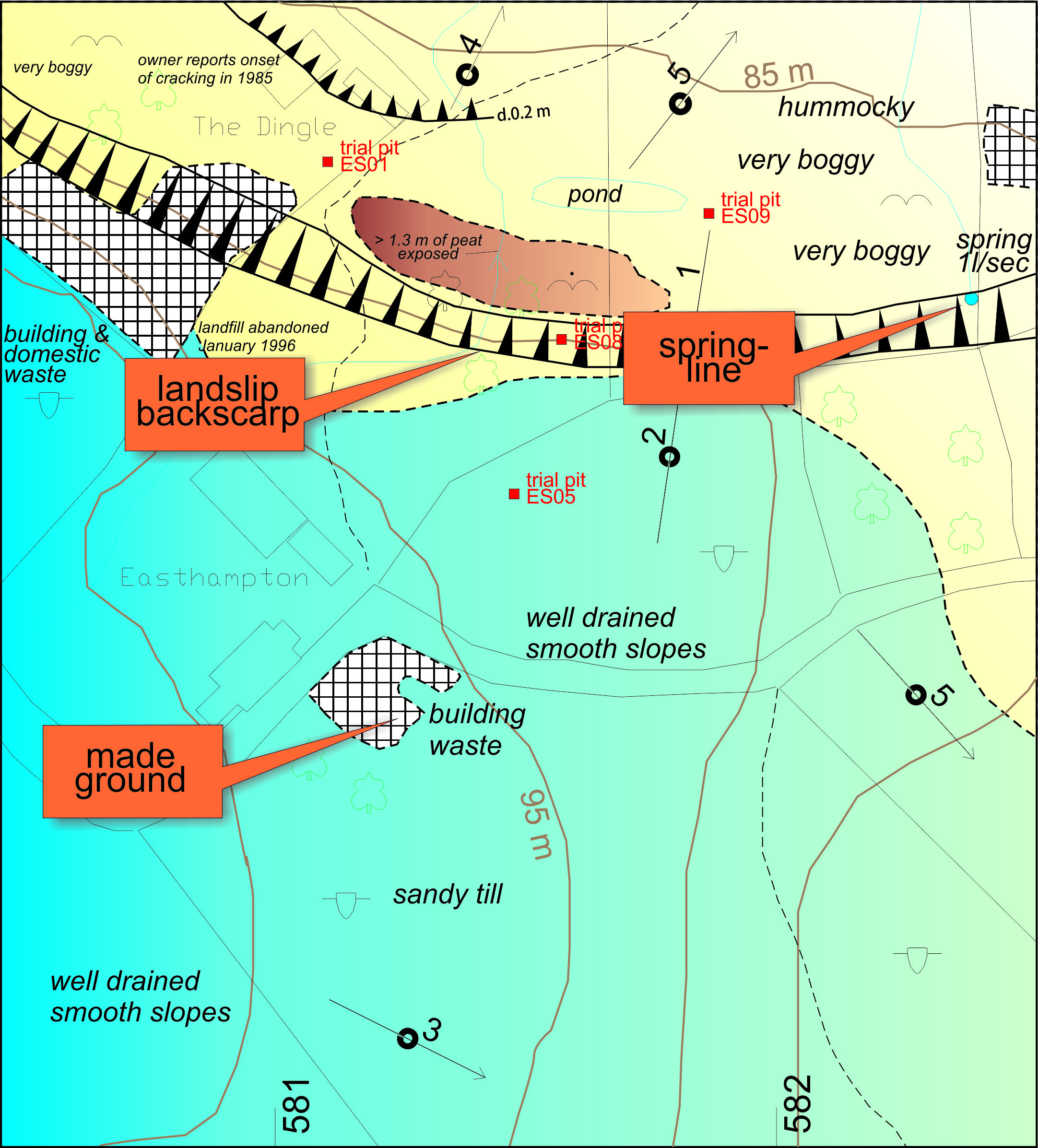 Landslip map